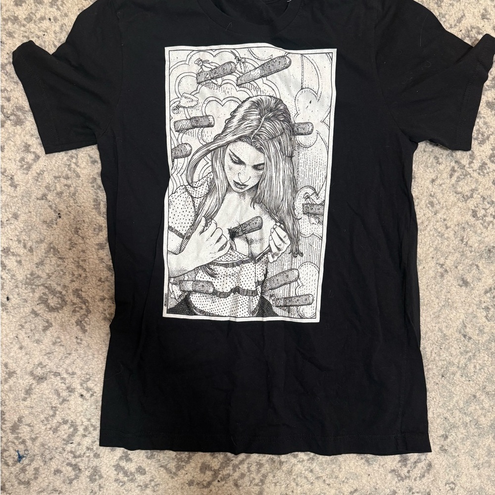 Society 6 Black Graphic Tee